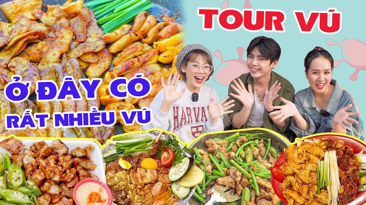 HNAG - Tìm DZÚ HEO lạ lùng khắp Sài Gòn: Vú heo cà ri sữa, Vú heo toppoki ???