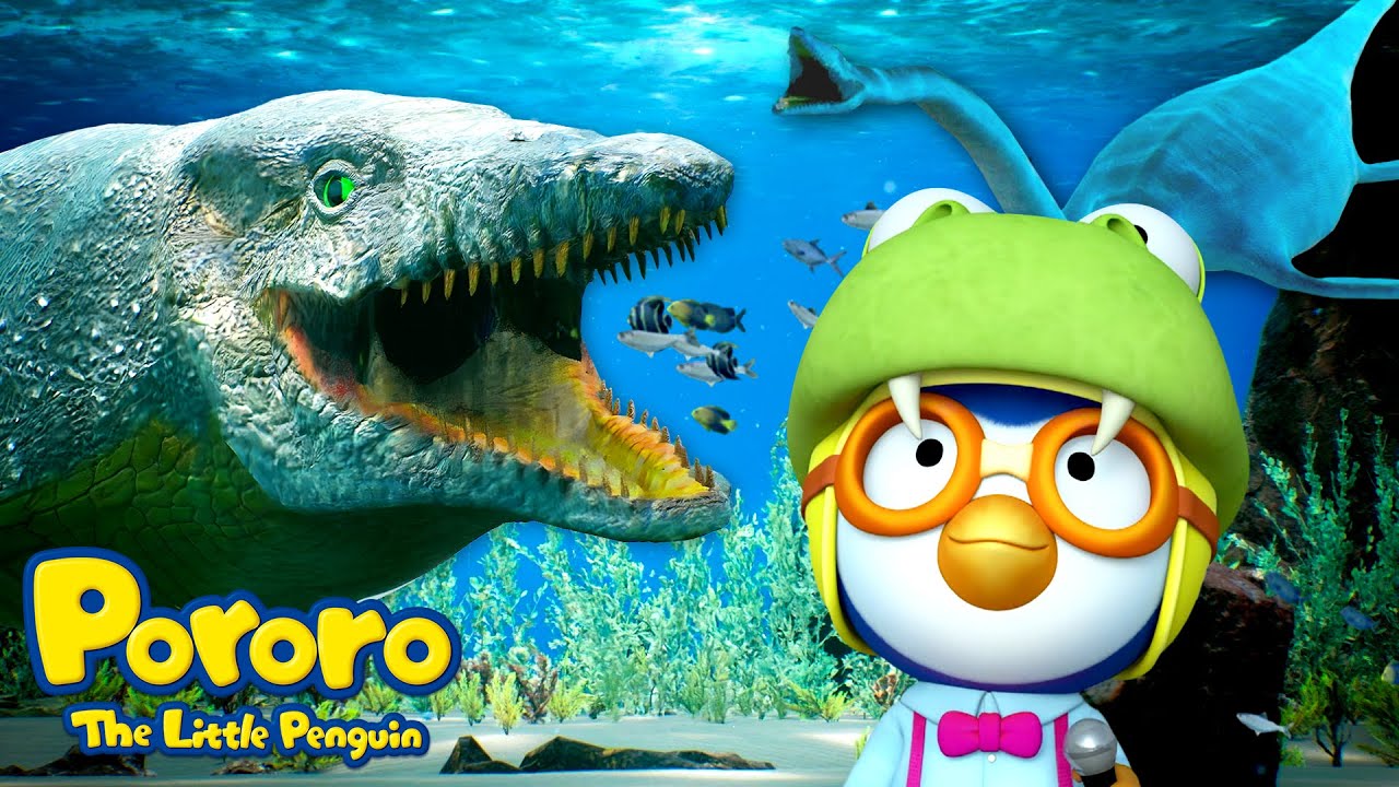 Mosasurus | Dinosaur Story & Song | Pororo Dino World