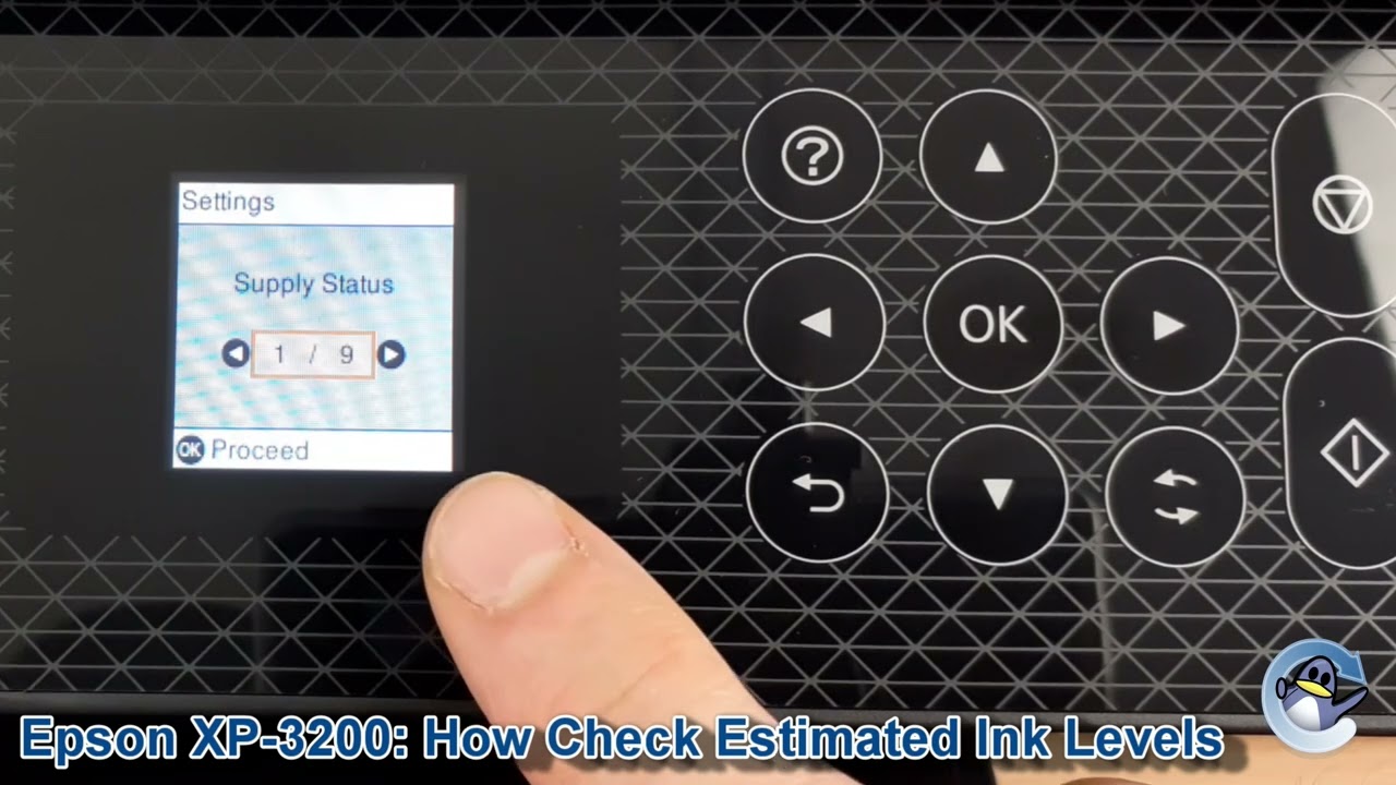 Epson XP-3200: How to Check Estimated Ink Levels