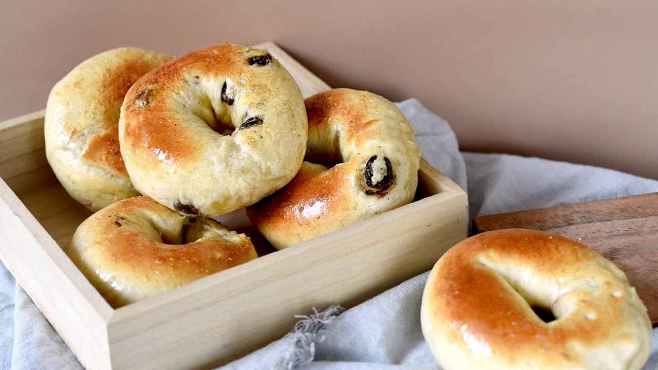 Cinnamon Raisin Bagels / 3分鐘學會早餐必吃肉桂葡萄乾貝果