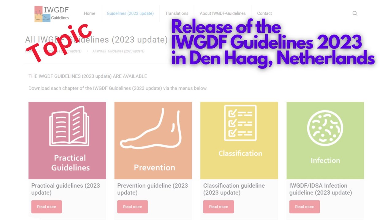 Release of the IWGDF Guidelines 2023 in Den Haag, Netherlands
