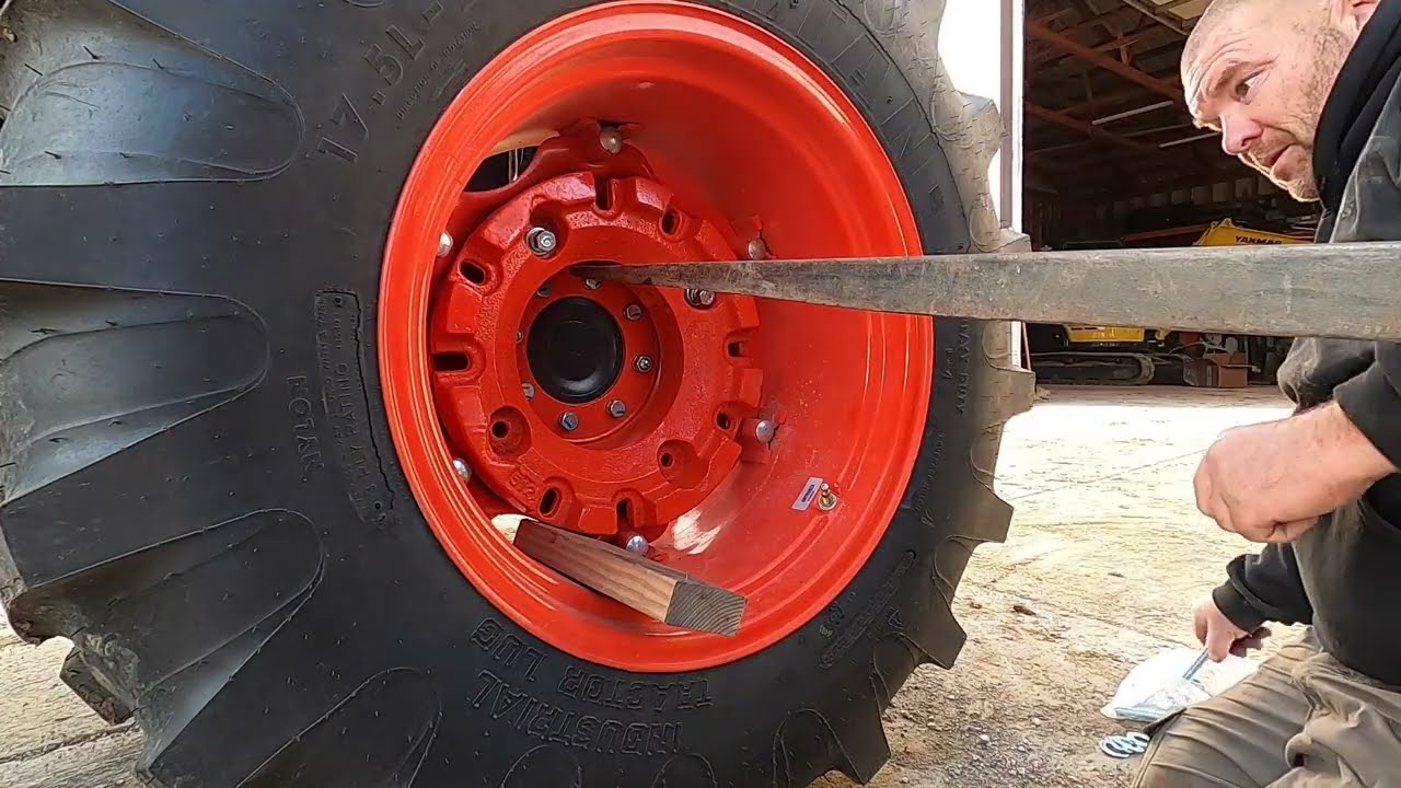 Kubota Tractor Wheel Weight Install