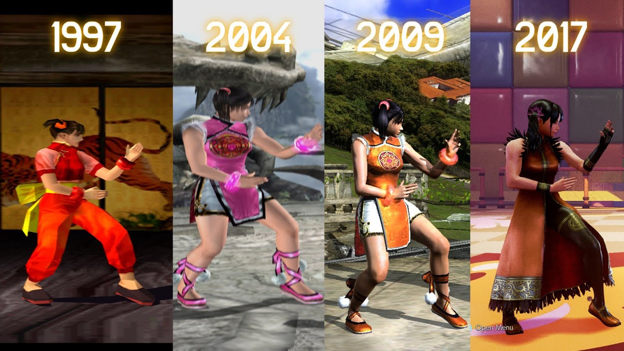 Tekken Ling Xiaoyu Evolution (1997-2017)