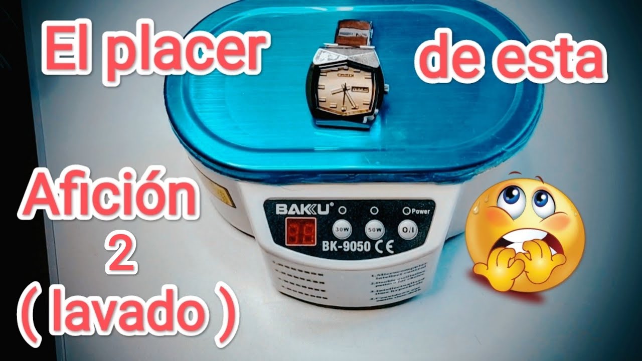 El placer de esta afición 2. Lavado de brazalete y mica Citizen 70's