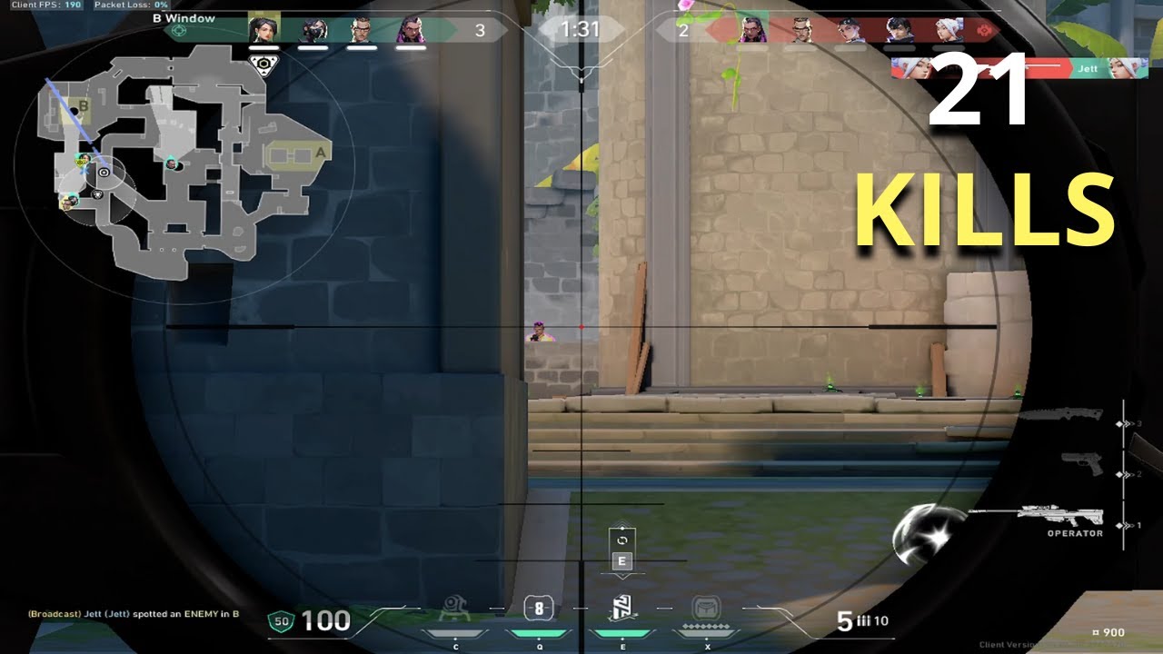 Valorant - 21 Kills As Chamber Breeze Full Gameplay (No Commentary)