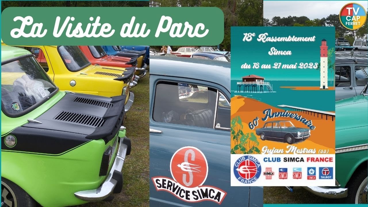 Rassemblement Club SIMCA Gujan Mestras - Visite du Parc Auto