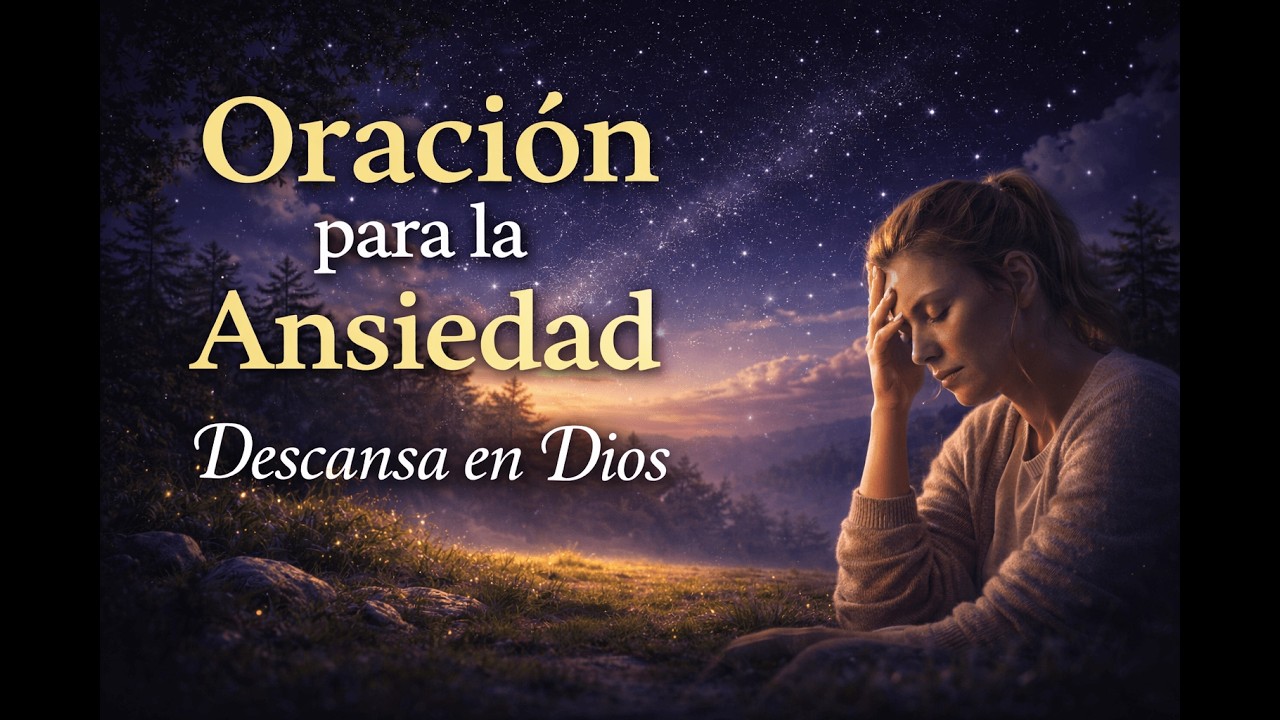 Oración para la Ansiedad 🌙🙏 | Calma Tu Mente y Duerme en Paz con Dios | Voz de Oración