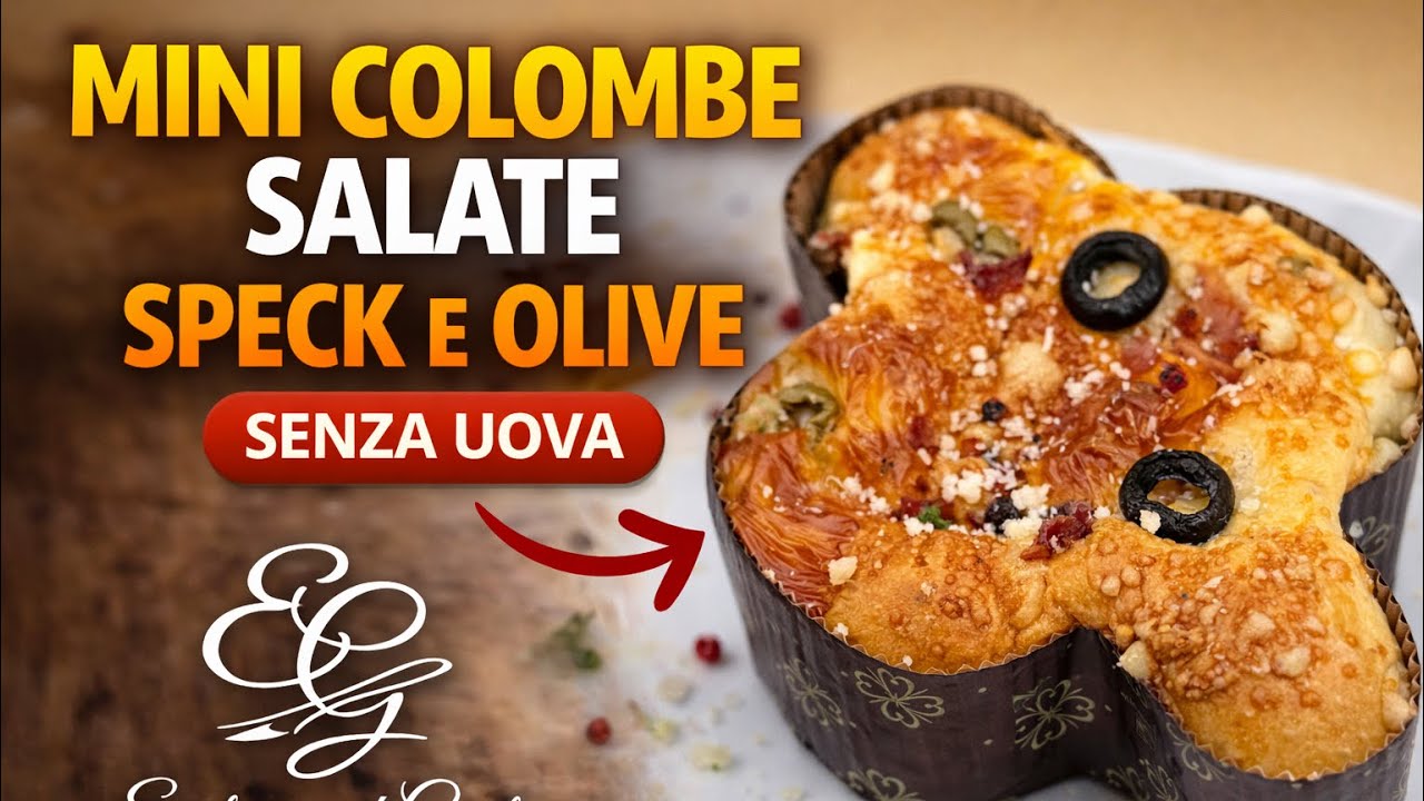 Colombine Salate con Speck e Olive 🕊️ Antipasto Facile di Pasqua Senza Uova