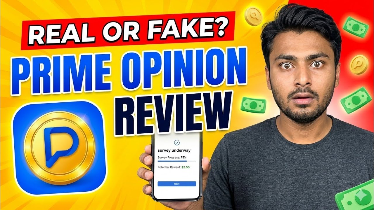 Prime Opinion Survey App Review 2026 | Real Earnings Test | Legit or Time Waste?