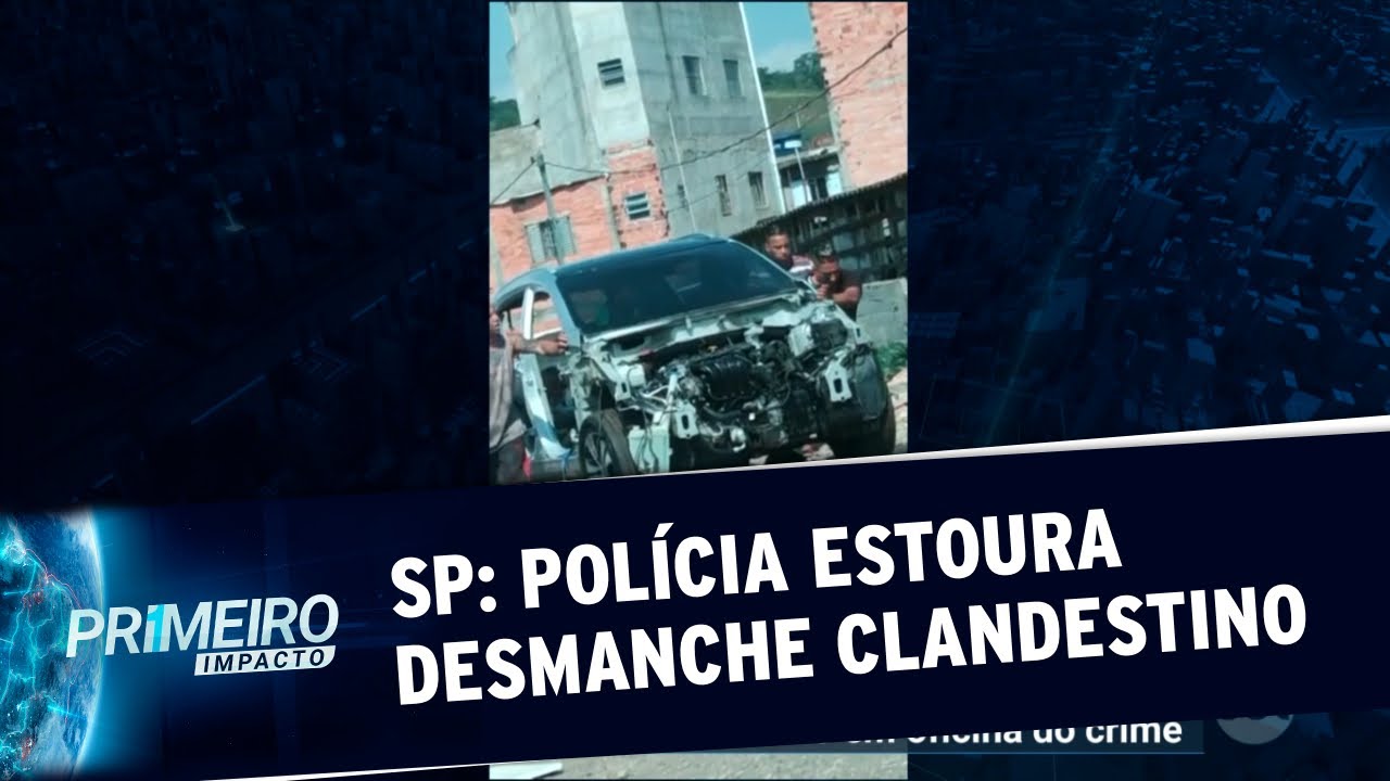 Carca&ccedil;a de carro roubado &eacute; achada em oficina do crime em SP | Primeiro Impacto (13/05/20)