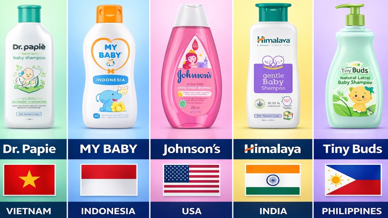 World’s Best Baby Shampoo Brands Country Wise