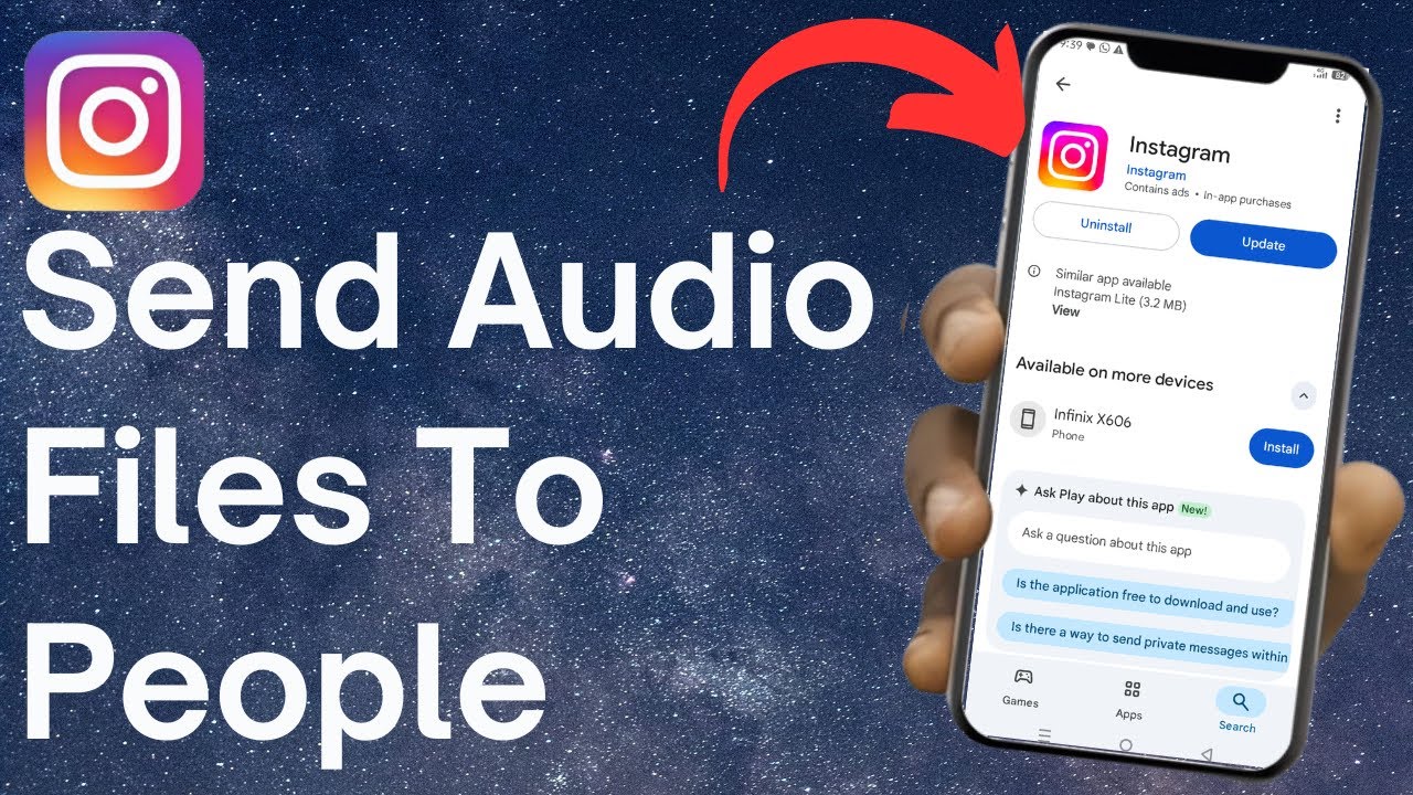 How To Send Audio File On Instagram