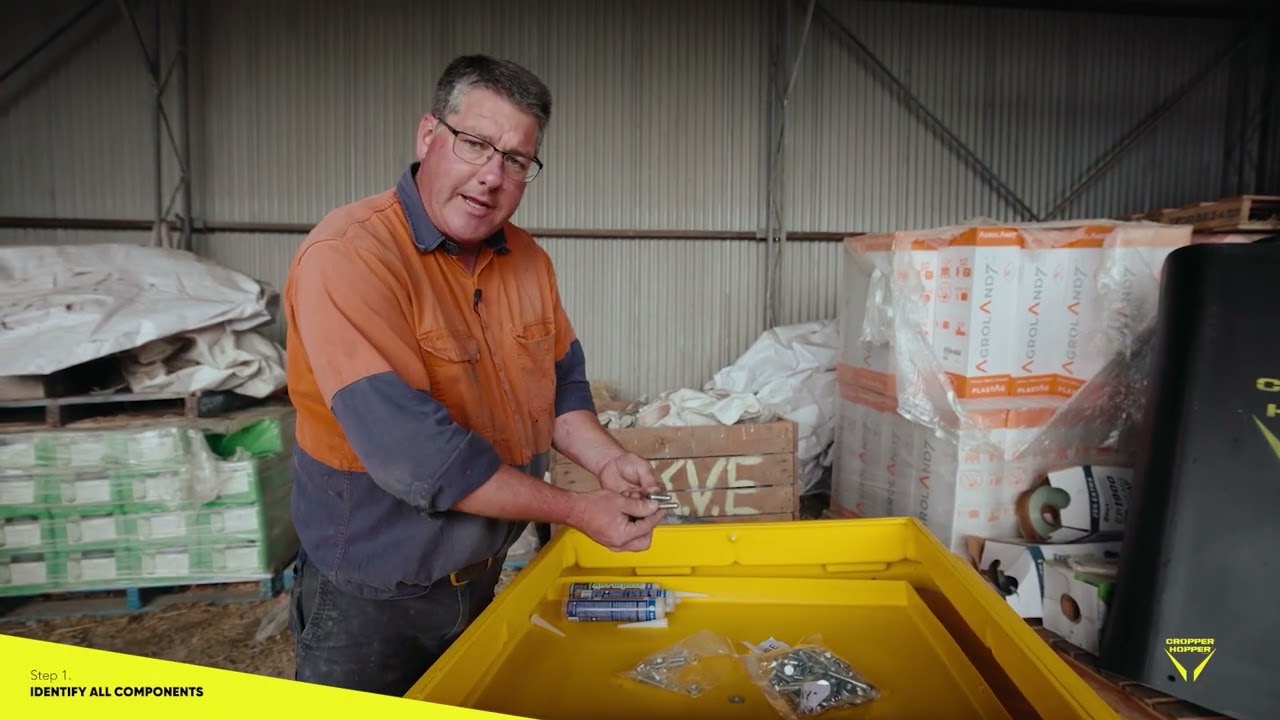 Cropper Hopper Assembly Guide Step 1||Orion Products Australia