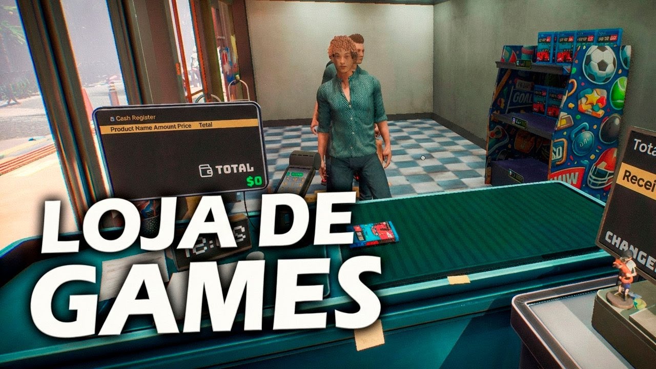 Abri a MINHA PRÓPRIA loja de VIDEOGAMES no Gamer Stop Simulator