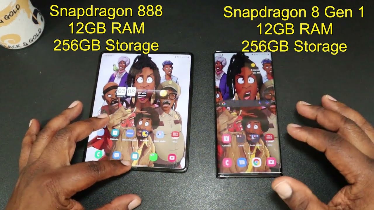 Samsung Galaxy fold 3 vs Samsung Galaxy S22 Ultra  Speed Test