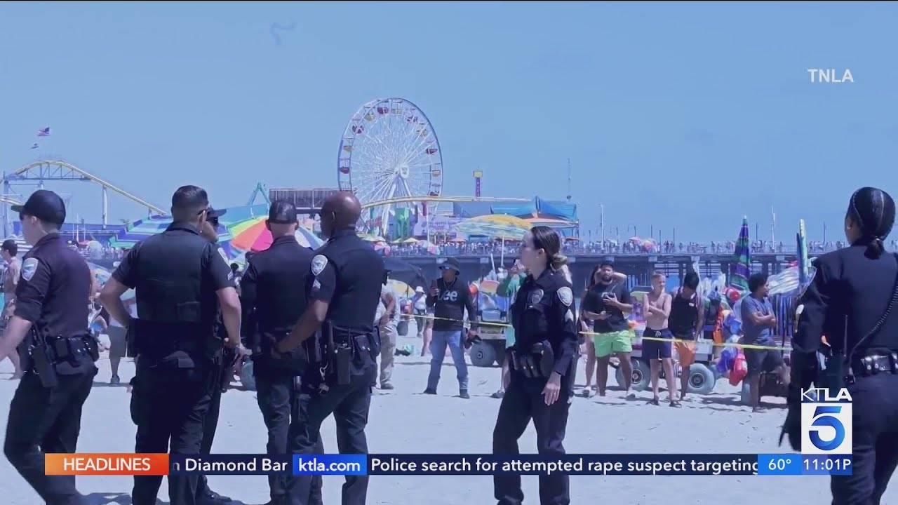 Violent brawl near Santa Monica Pier leaves 2 hospitalized