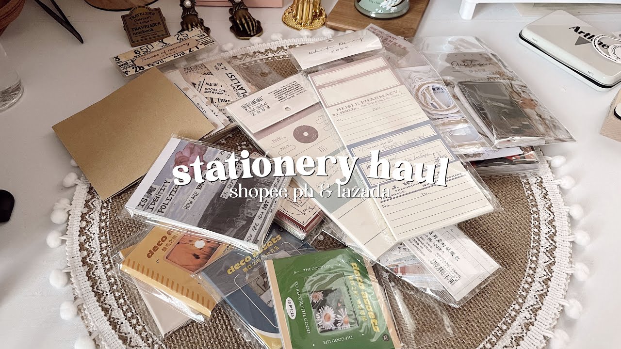stationery haul | shopee ph & lazada