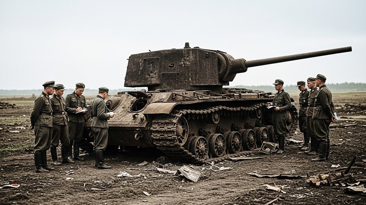 Inspektorzy Hitlera badają KV-1 i odkrywają przyczynę klęski pod Kurskiem