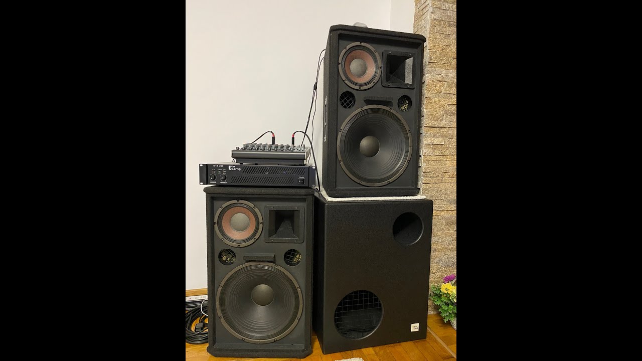 Boxe Eminence, Subwoofer TA18, t.amp E800, Behringer Xenyx X1622