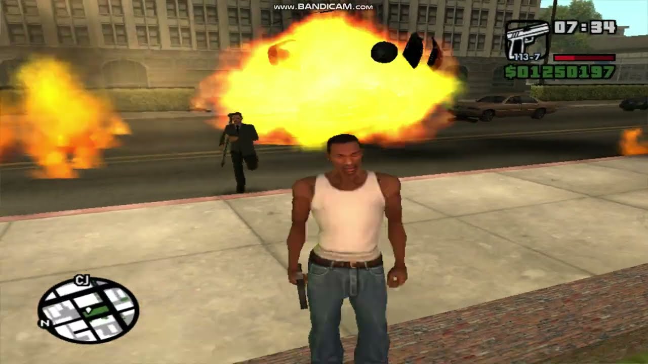 CJ and his partner fight normal people in gta san Andreas #gta #watchoutforthenew 