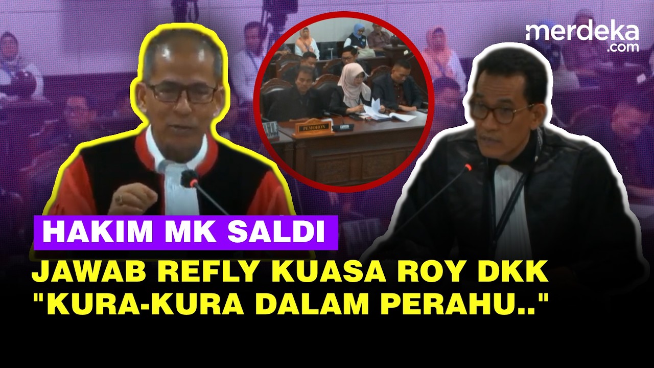 Saldi Isra Jawab Refli Harun Kuasa Roy Suryo Dkk di MK: Kura-Kura Dalam Perahu...