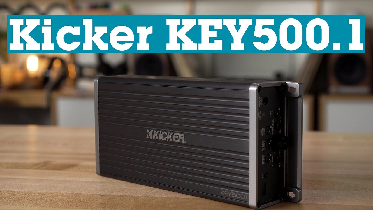 Kicker KEY500.1 mono subwoofer amp with automatic signal processing | Crutchfield