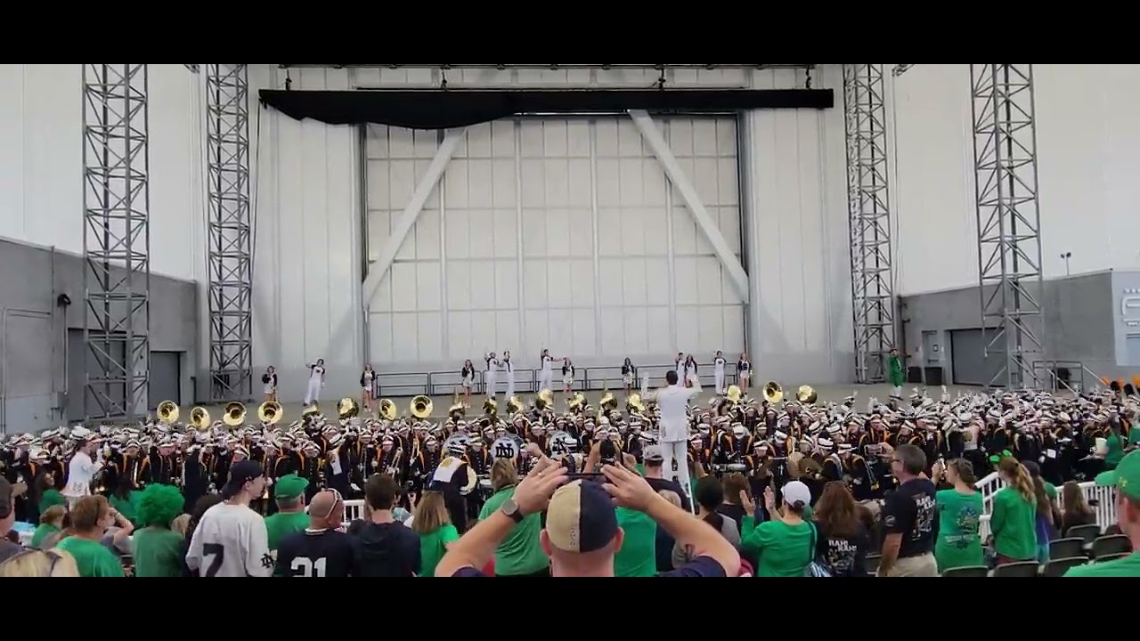 Notre Dame Band of the Fighting Irish - Gator Bowl pregame pep rally