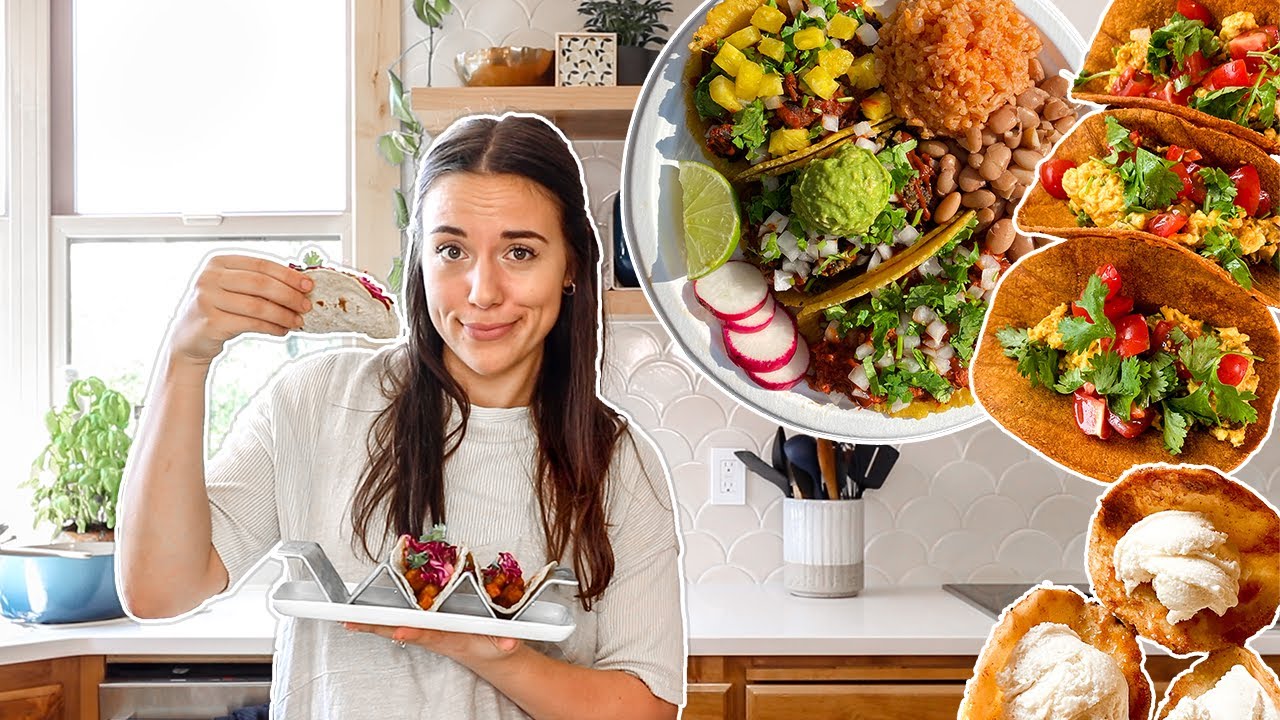 Eating ONLY tacos for a day 🌮 (delicious + vegan)