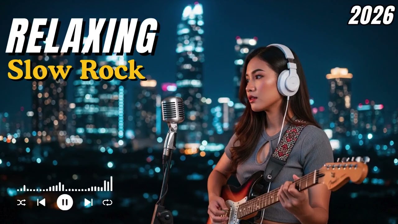 Midnight Slow Rock Vibes – Calm Rock Music for Late Night Listening