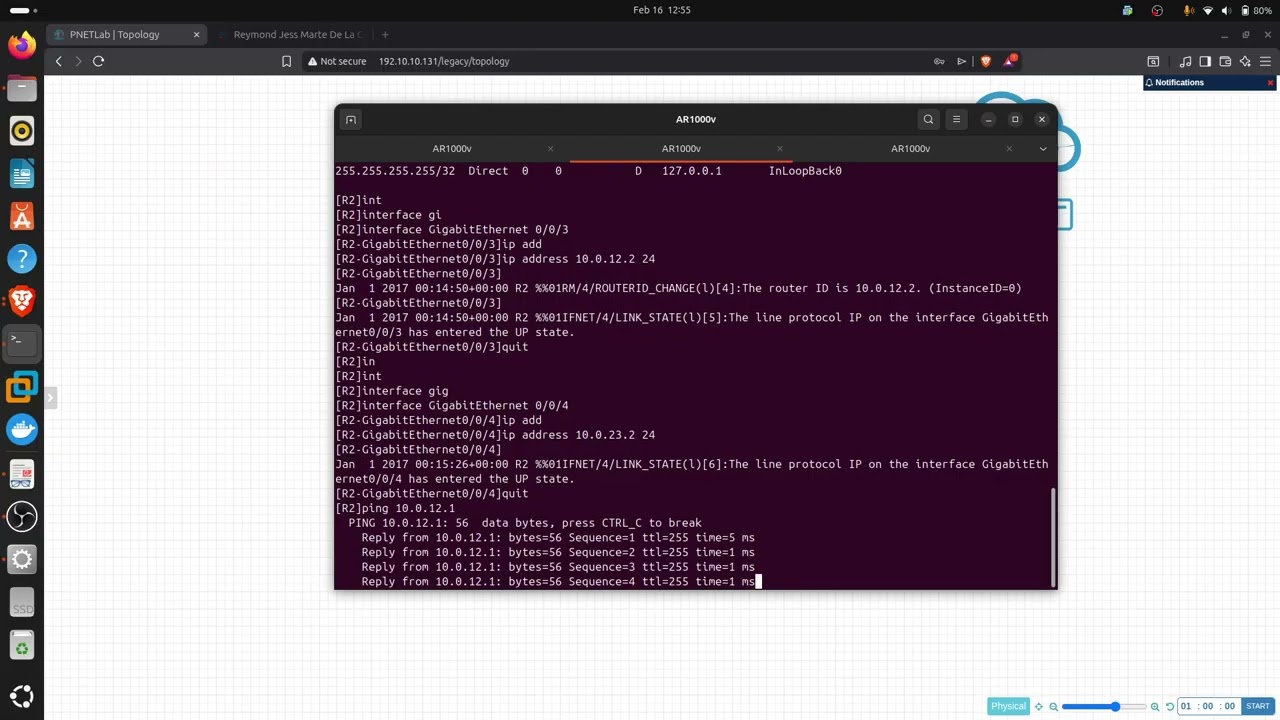 6. Creación de una red IP interconectada