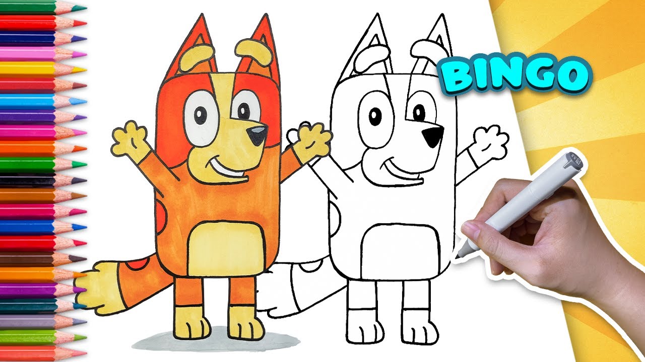 How to Draw Bingo — Bluey | Step by Step Tutorial