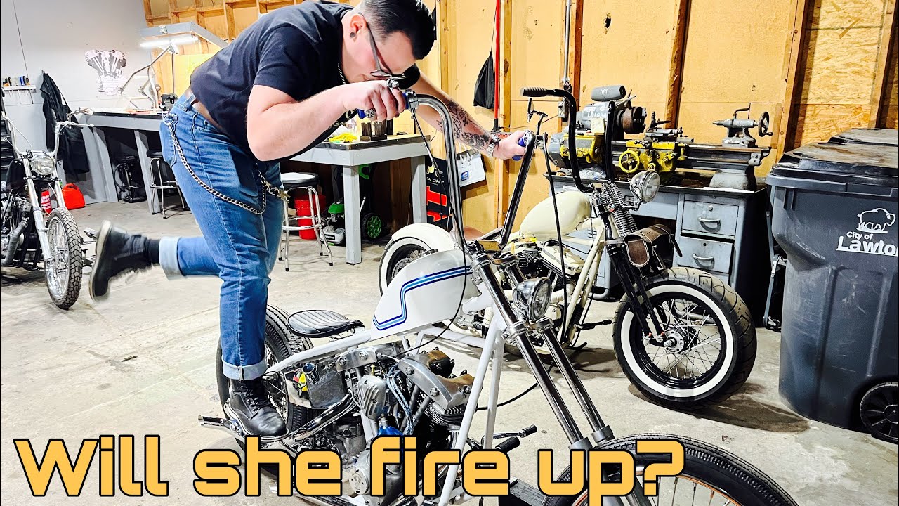 Building a 1978 Harley Davidson Shovelhead Chopper Survivor- Episode 4