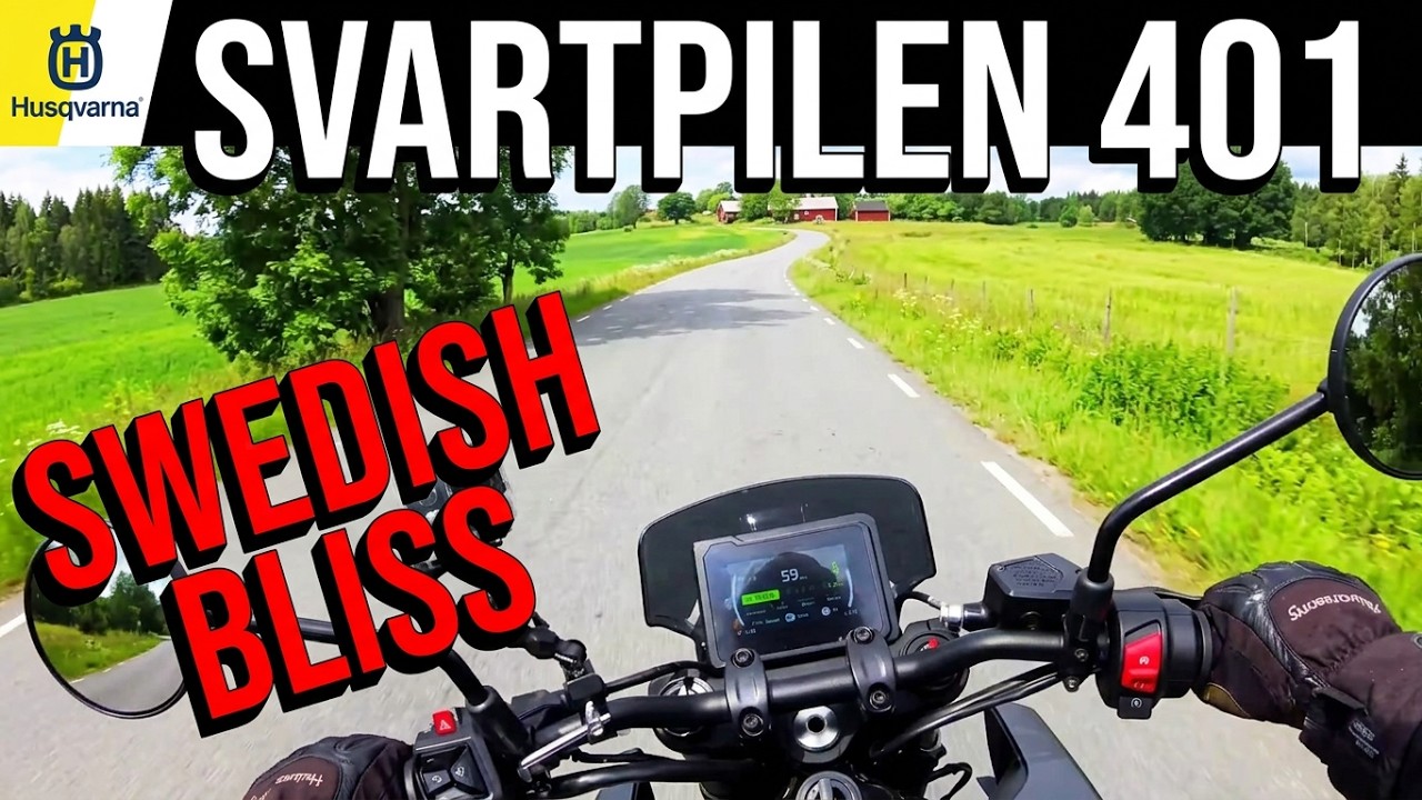 2024-2025 Husqvarna Svartpilen 401 - Enjoying the Scenery in the Swedish Country Side