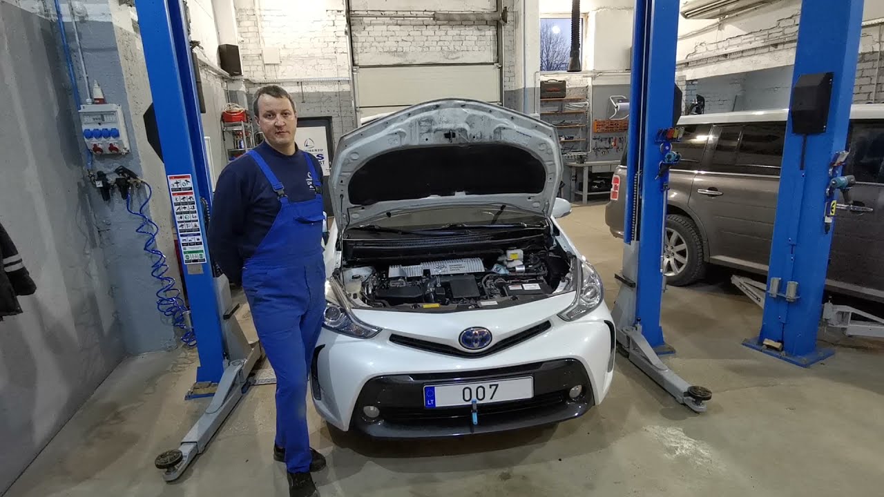 Landi Renzo dujų įrangos montavimas į Hibridinį Toyota Prius Plus 2017 1.8 Servise 007 Kaune