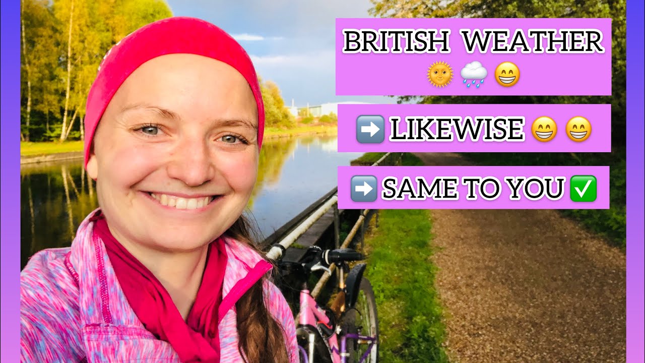 O Słówkach LIKEWISE, SAME TO YOU i o angielskiej pogodzie 😁🇬🇧#AngielskiwMinute