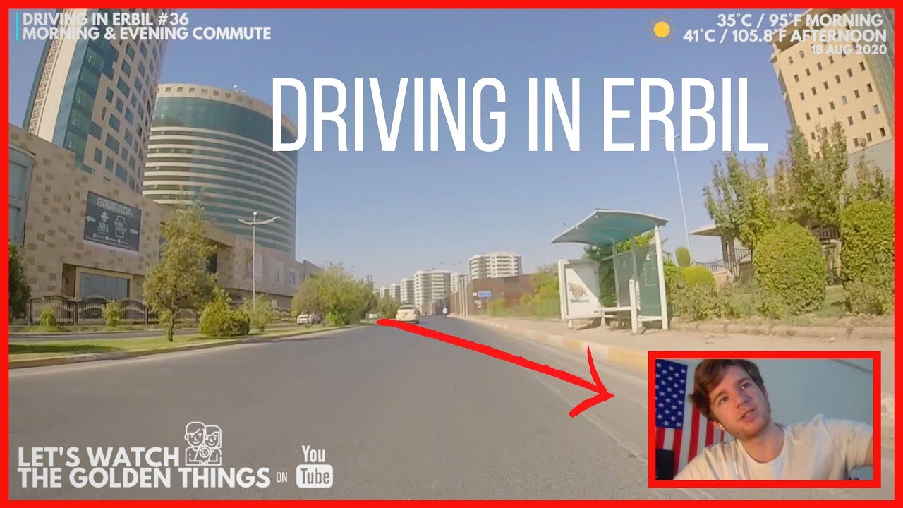 American Driver in Erbil, GoPro Falls Off Car #36