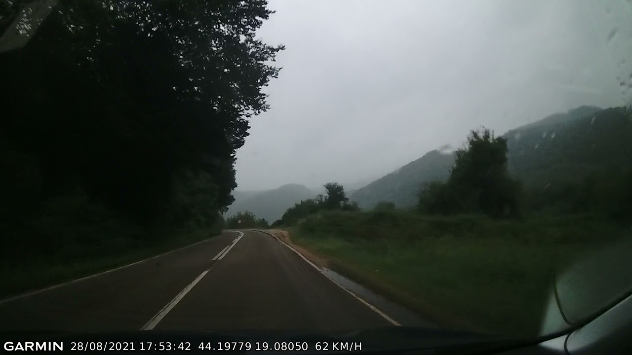 DRIVE #1654: Vlasenica-Zvornik (Bosnia and Herzegovina) (timelapse 4x) *Read Description*