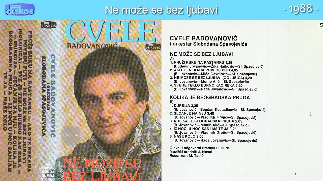 Svetomir Radovanovic Cvele - Ne moze se bez ljubavi - (Audio 1988) - CEO ALBUM