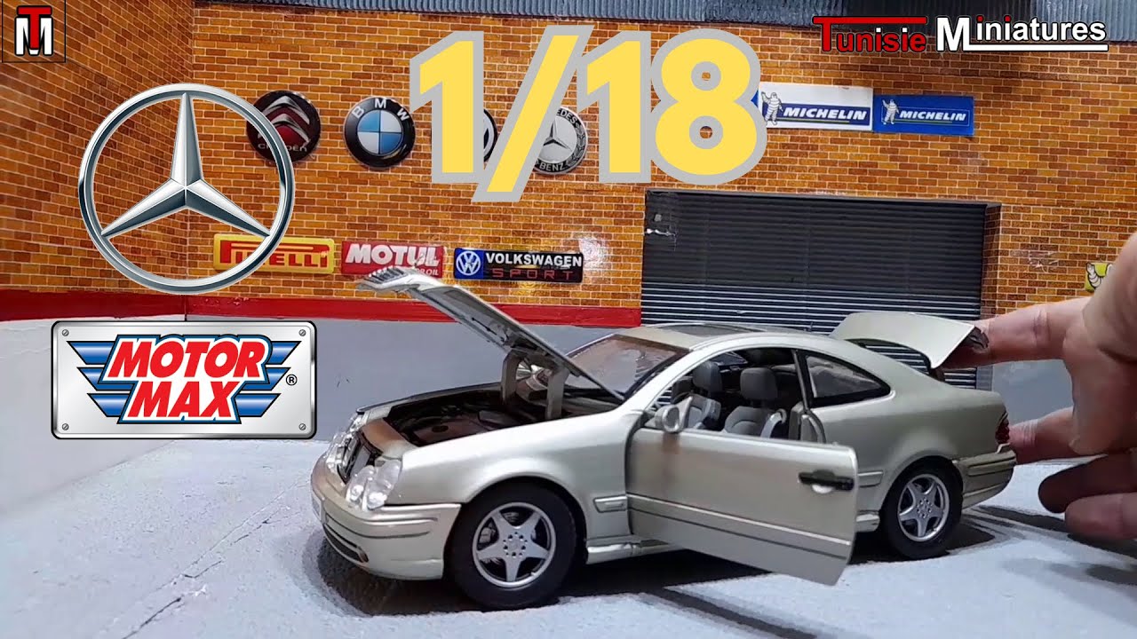 Diecast Mercedes Benz CLK Model Car Scale 1/18 MotorMax