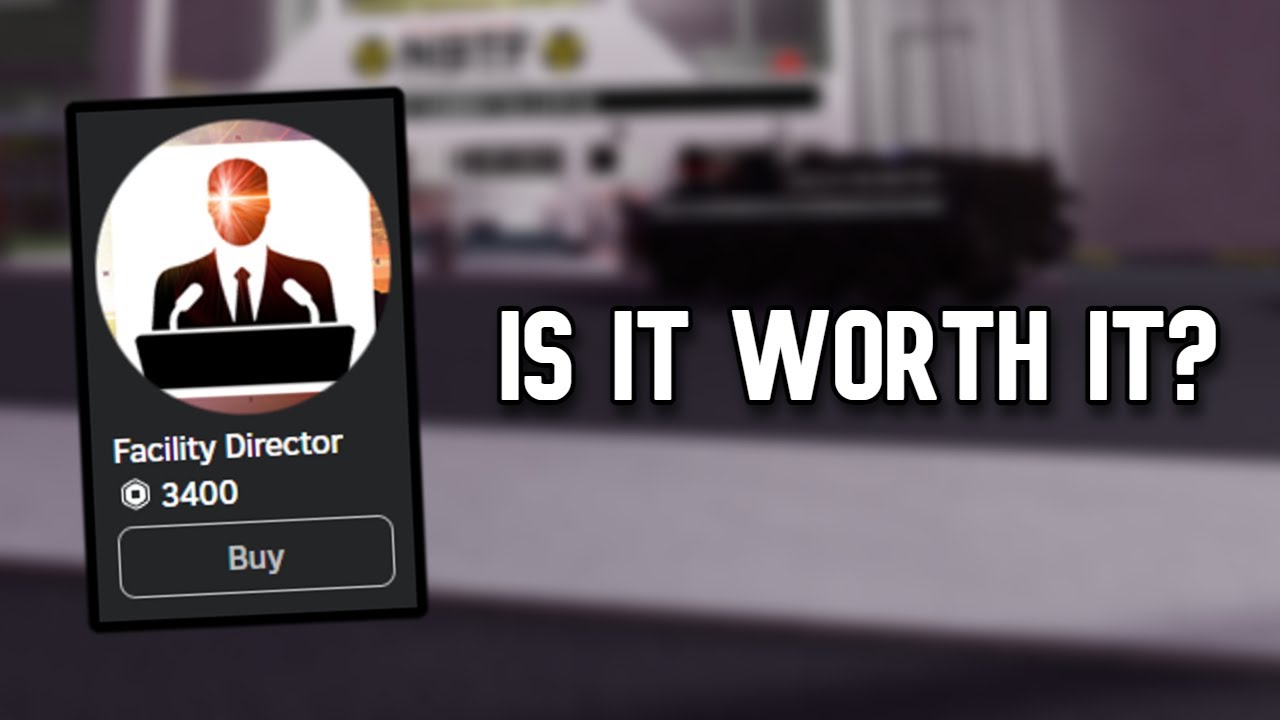 Facility Director! Gamepass Review NBTF [2024]