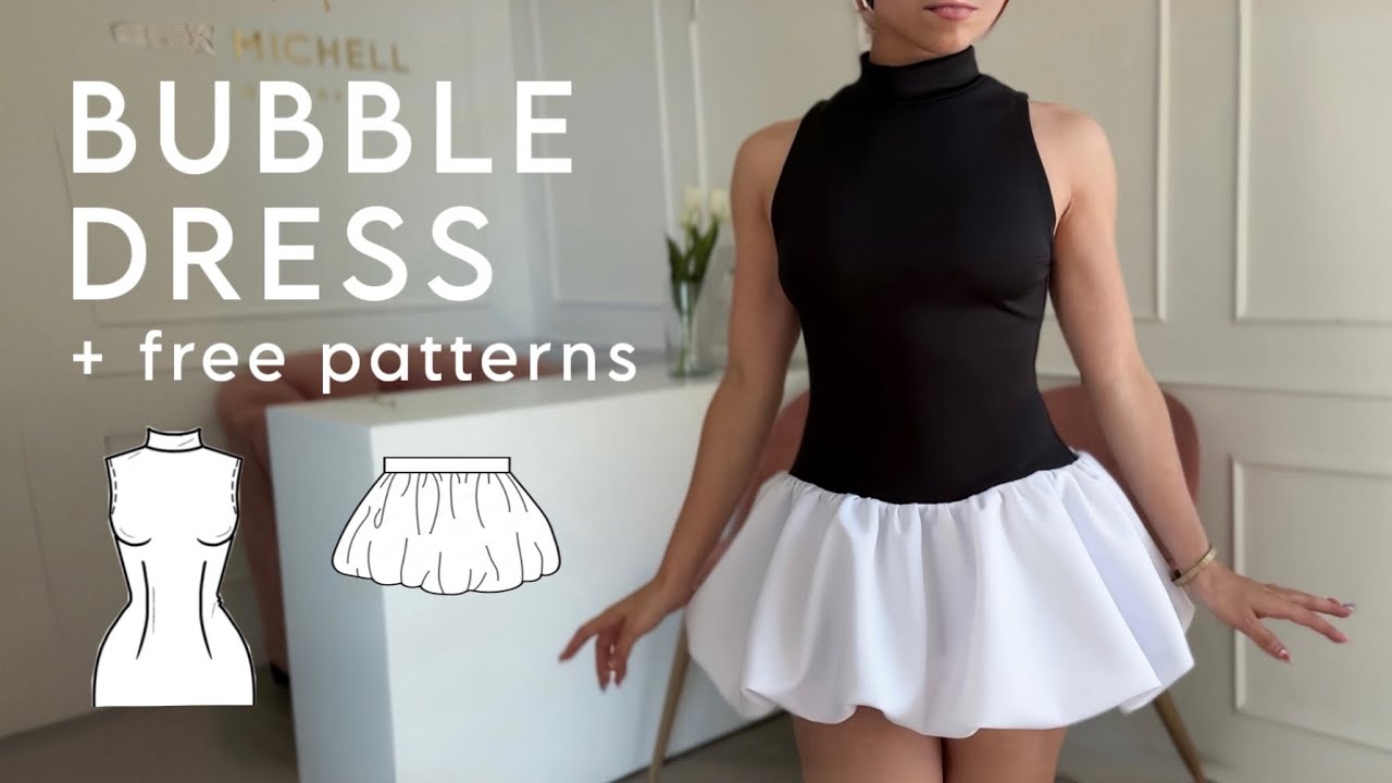 Bubble Skirt Dress Tutorial | FREE PATTERNS ✿