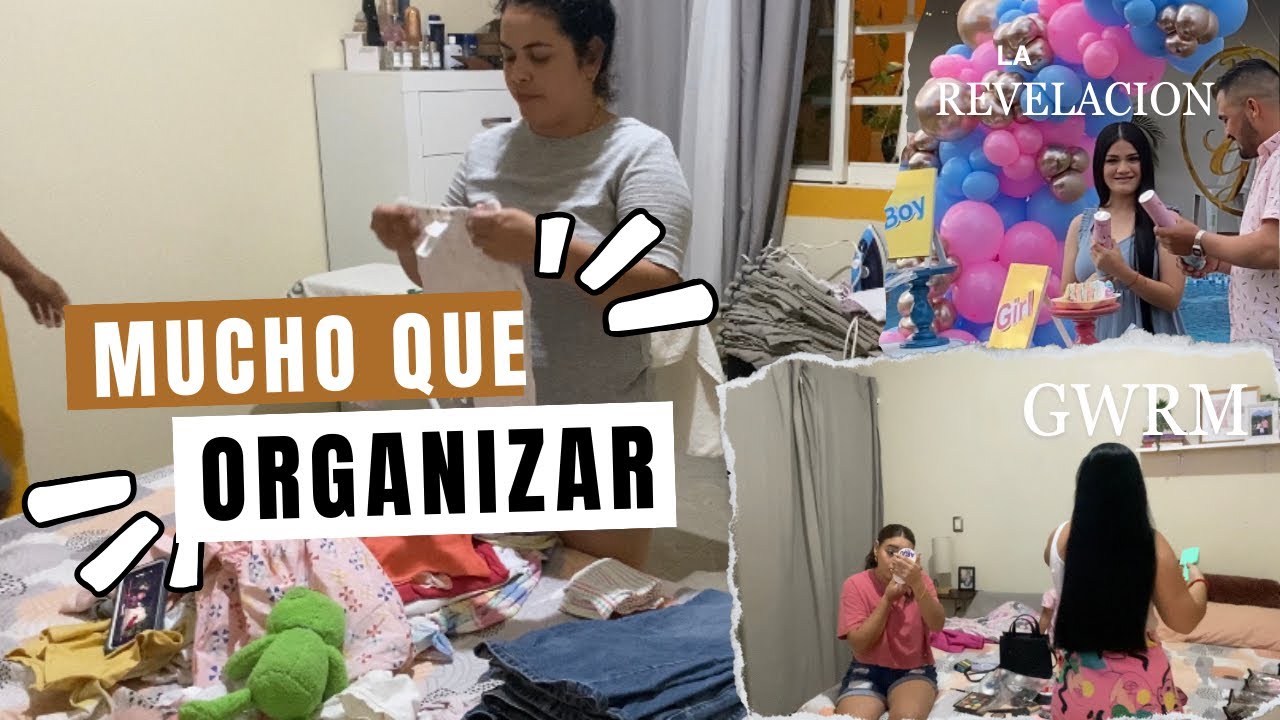 Mucha ropa 🧥 que Doblar , organizar y planchar🥵 adiós vacaciones🥲 nos fuimos a una Revelación💕🎊