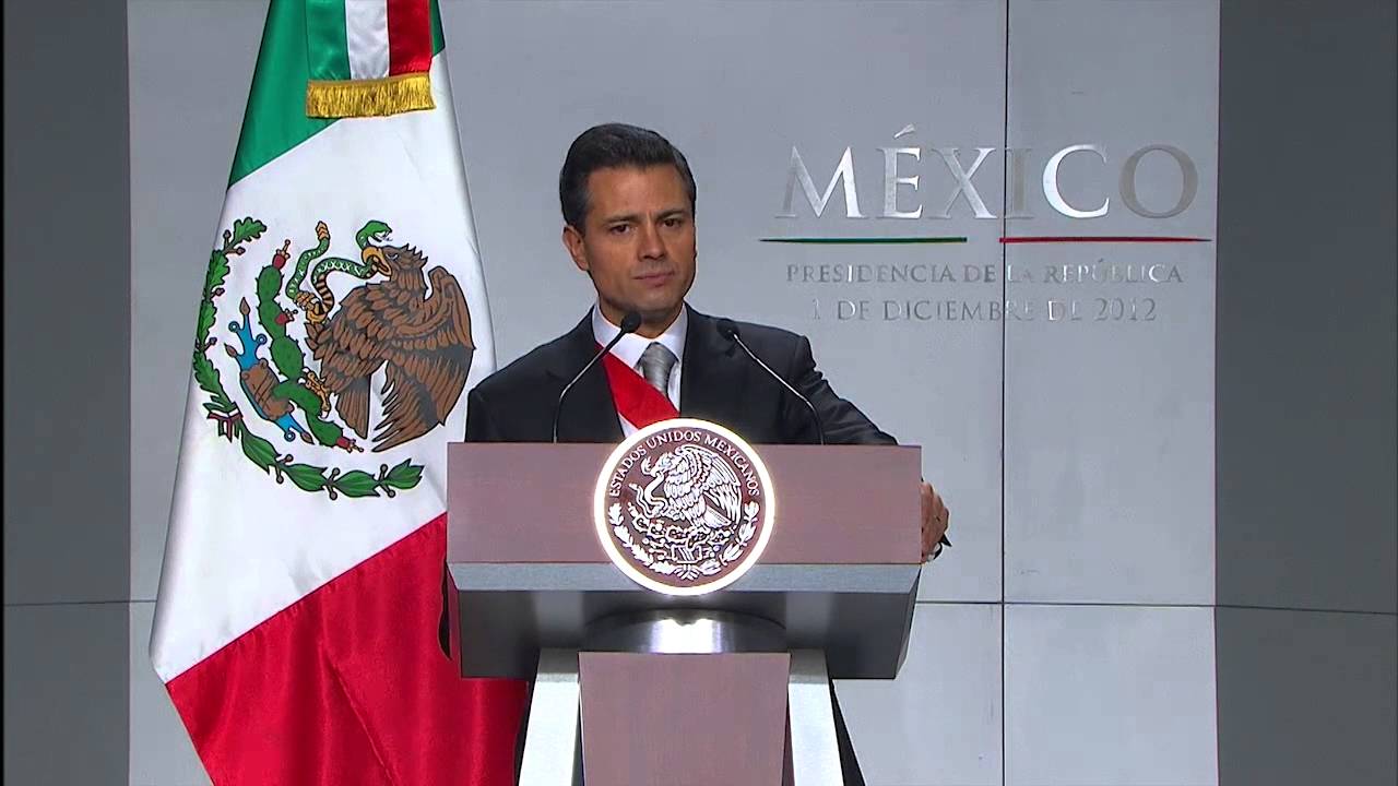 Mensaje del Presidente Enrique Peña Nieto en Palacio Nacional 1º diciembre 2012