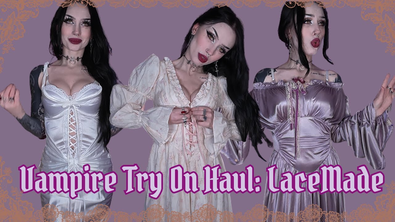 Where Does A Vampire Shop: LaceMade Try On Haul | Blairvira
