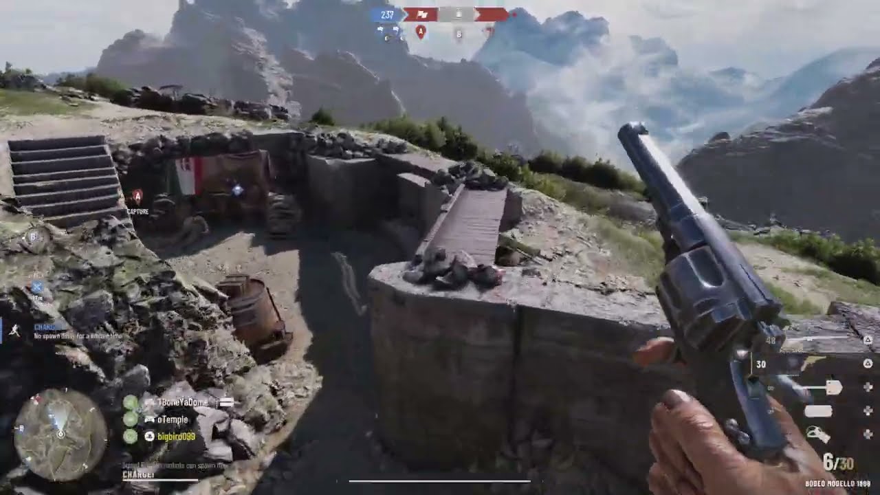 26/3using the 1891carcano sniper/1889bodeo kingdom of Italy against players and bots on monte piana.