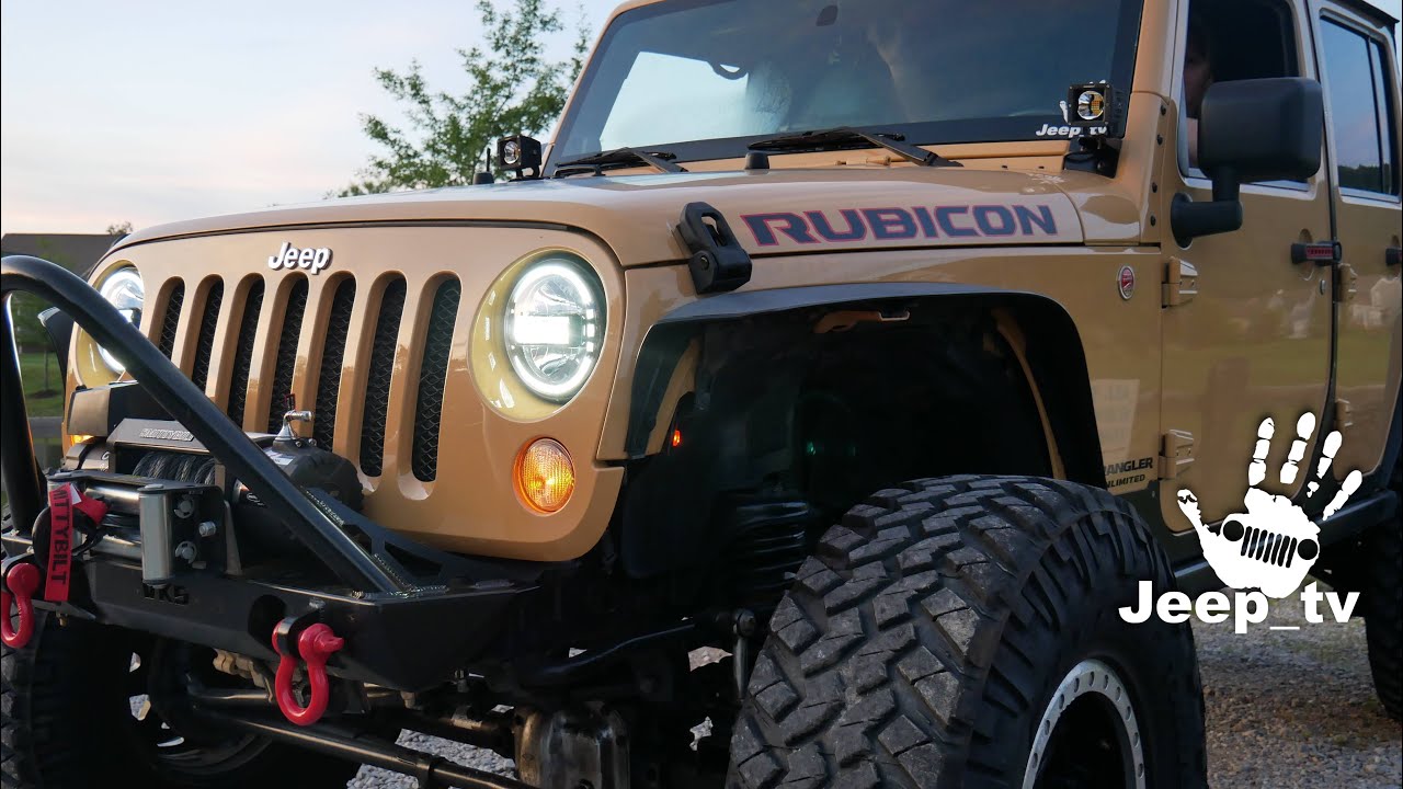 New Jeep JL/JK Retro Style LED Halo Lights With DRL (Jeep JK)