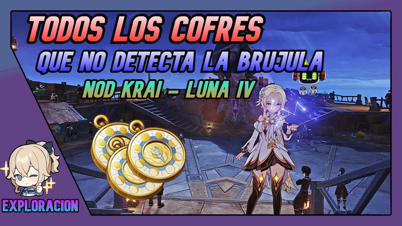 TODOS Los Cofres Que NO Detecta La Brújula Buscatesoros Lunar | Nod Krai Luna IV | Genshin Impact