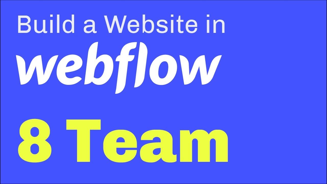 Create a Team Section in #Webflow