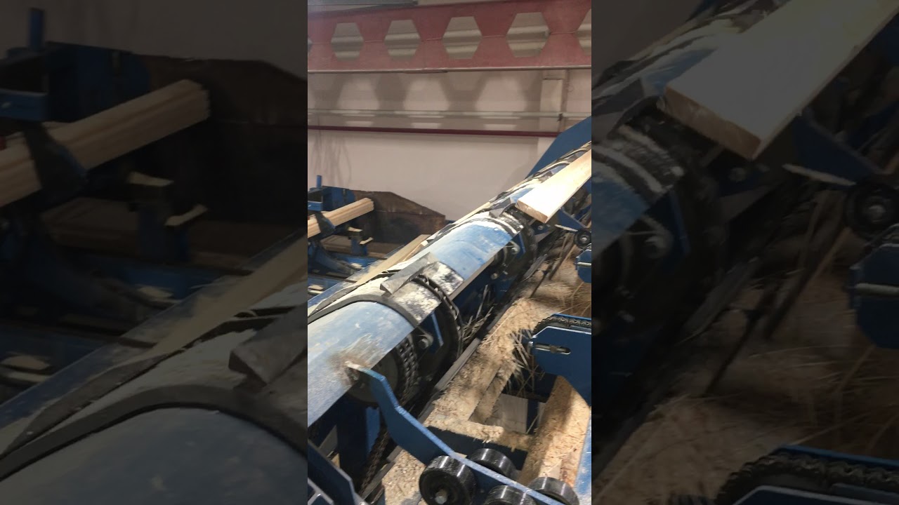 Линия лесопиления HewSaw R200SE и сырая сортировка Almab