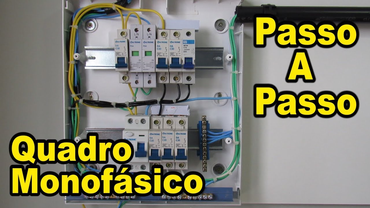 Como instalar Quadro de distribuição Completo